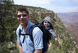 Op pad met baby in de Grand Canyon