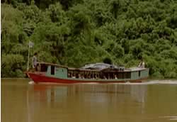 Het bootje over Mekong river