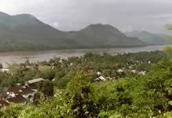 Luang Prabang aan de Mekong river