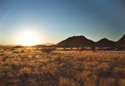 Zonsopgang bij Spitzkoppe