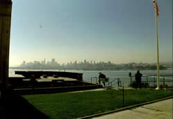 San Francisco gezien vanuit vanaf Alcatraz